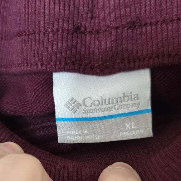 Columbia Maroon Sweatpant Joggers - Picture 2 of 7
